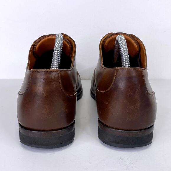 Huckberry Wolf & Shepherd Maple Brown Leather Oxford Cap Toe Dress Shoe Mens 10 - Picture 6 of 12